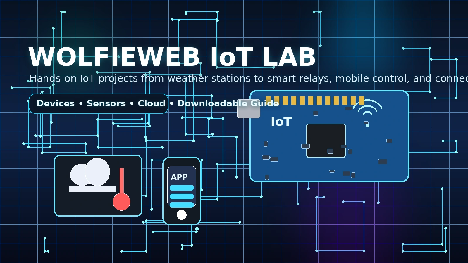 WolfieWeb Arduino tutorials hero banner
