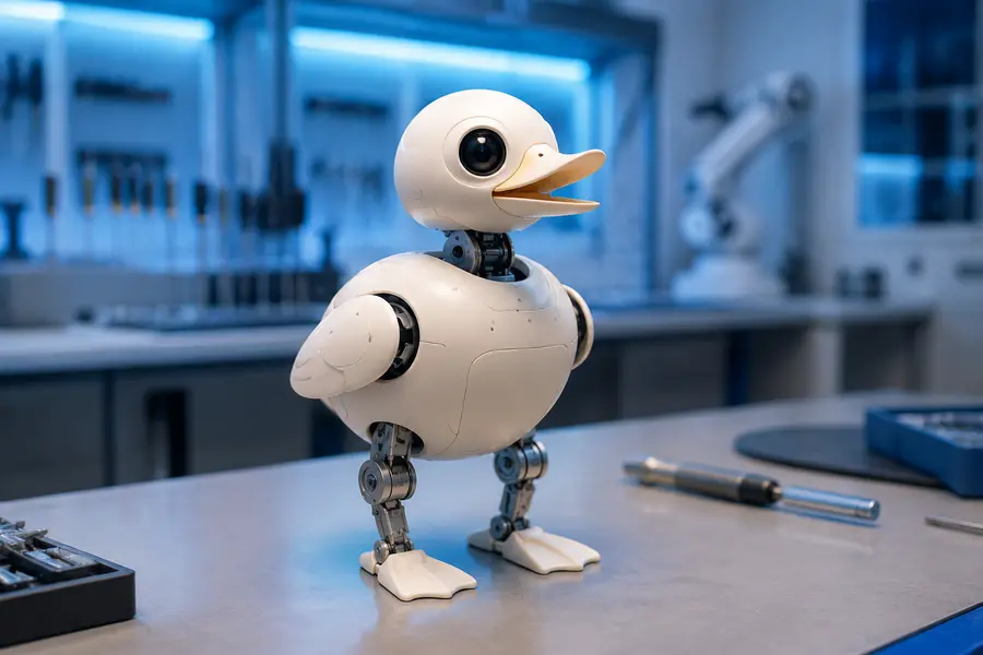 Microduck robot by Pollen Robotics / Hugging Face