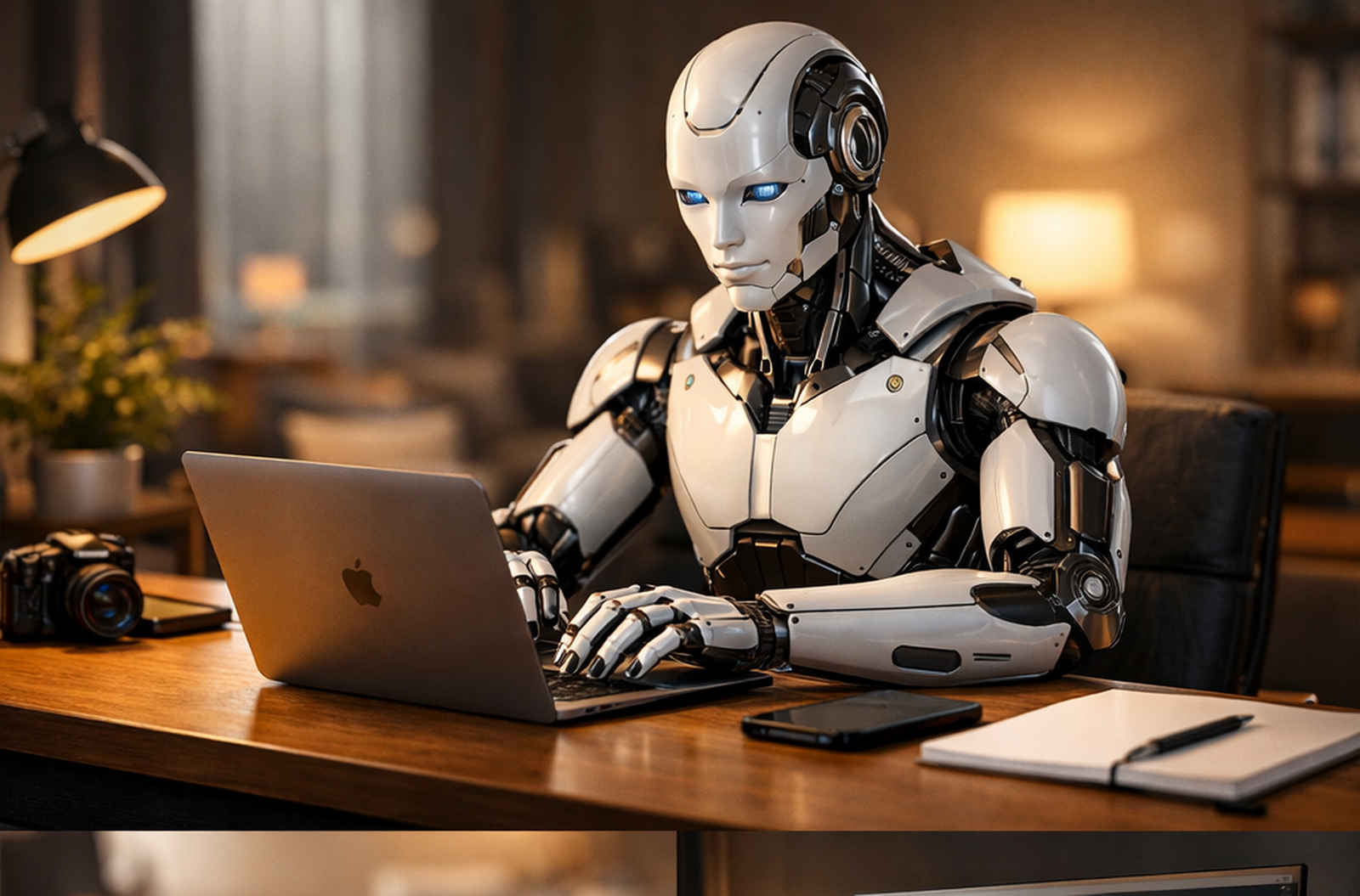 Photoreal robot learning in a home workspace