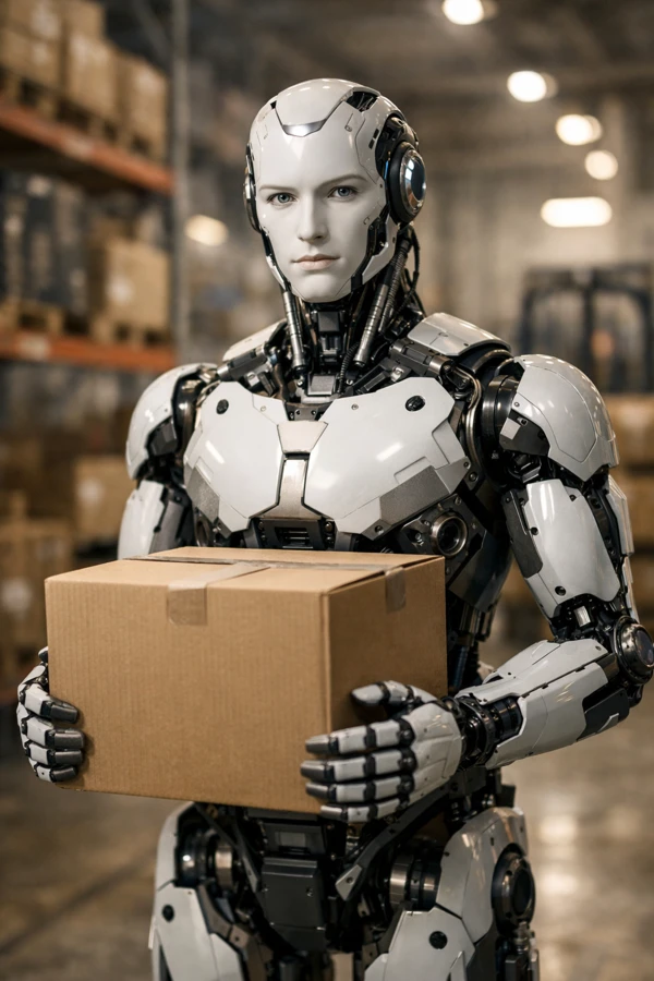 Humanoid robot representing the future of thinking machines