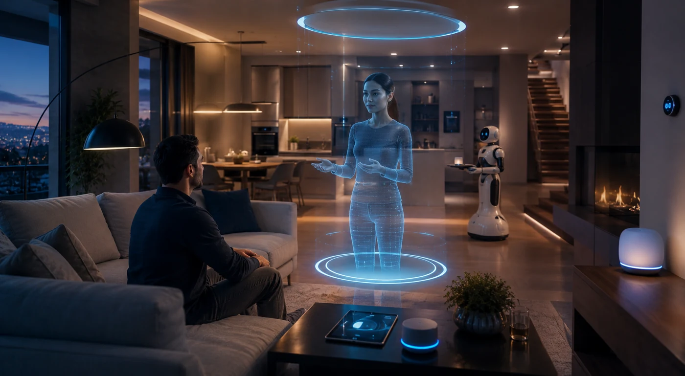 AI and robotics future concept with advanced intelligent machines