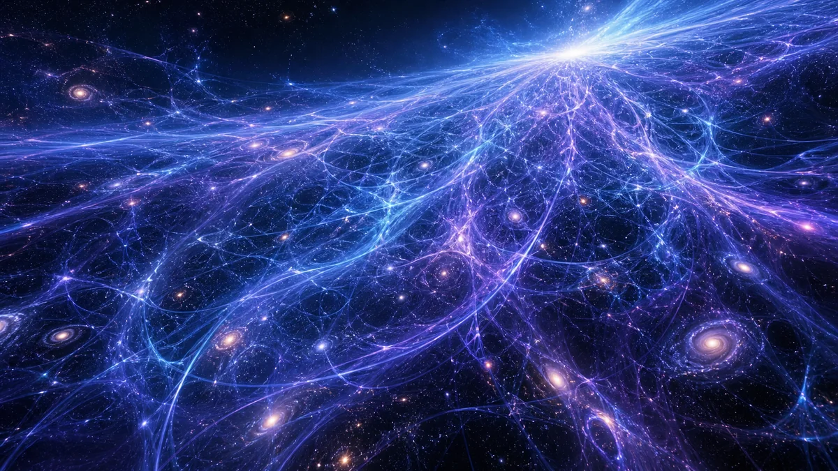 Dark energy stretching spacetime with string-like filaments