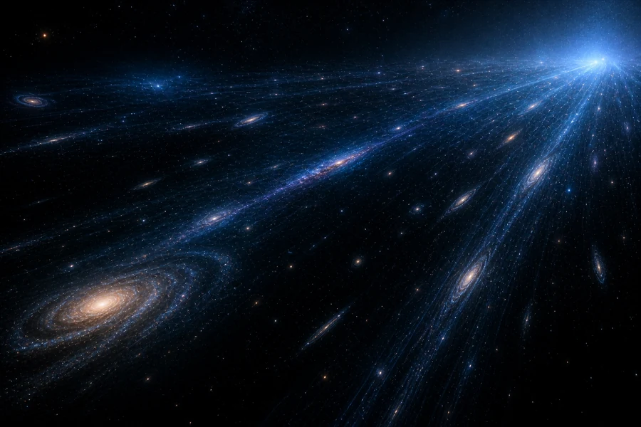 Dark energy video thumbnail showing the future fate of the universe